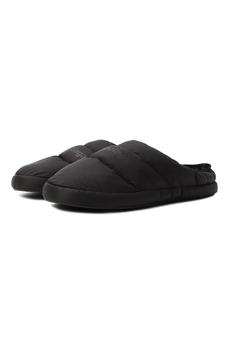 Мужские текстильные сабо alaska BALENCIAGA черного цвета, арт. 814170/W11R0 | Фото 1 (Материал внешний: Текстиль; Материал внутренний: Текстиль; Нос: Не проставлено; Автоматизация состава: Проставлено)