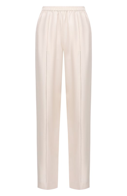 Шелковые брюки Loulou de Saison LARS Кремовый LARS
