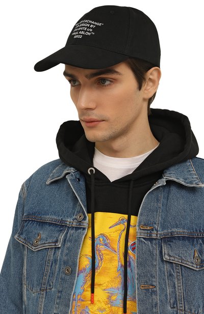 Хлопковая бейсболка OFF-WHITE, арт. OMLB041F22FAB0051001, фото 2