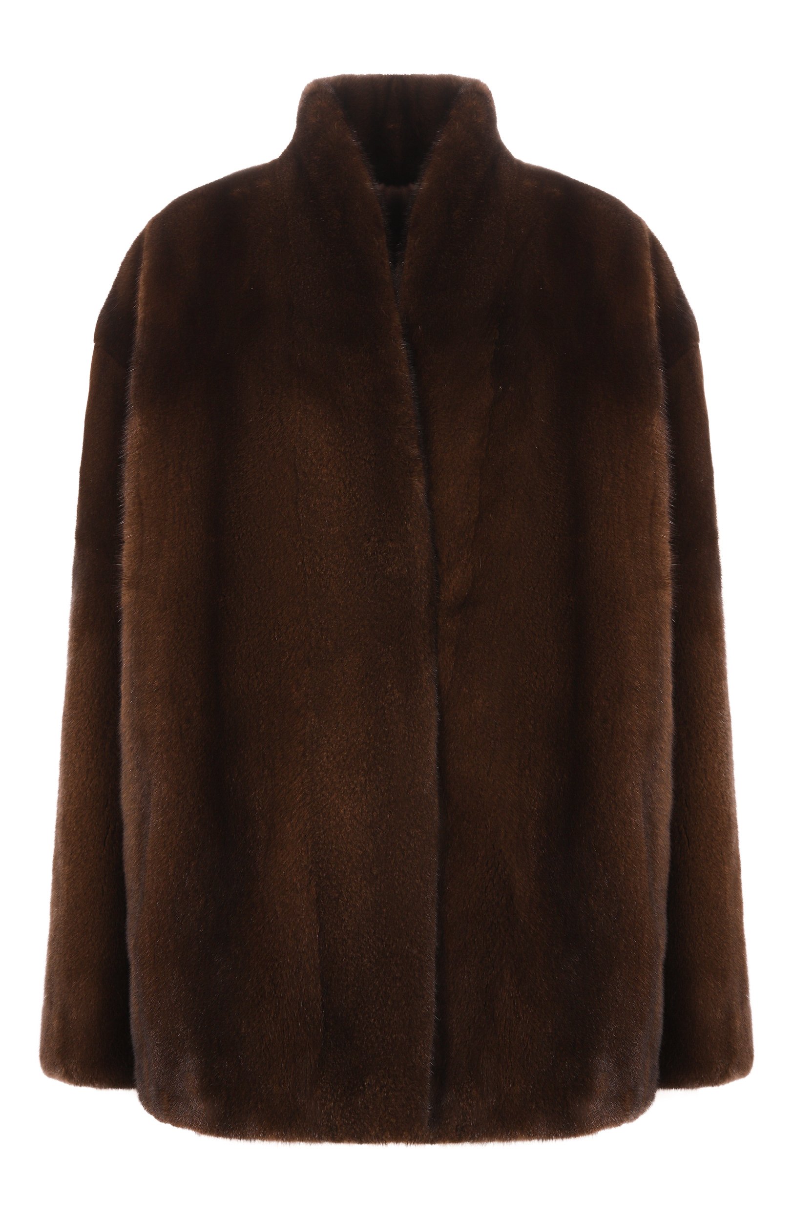 Шуба из нор ки MVST, арт. M009/MINK BROWN, фото 1