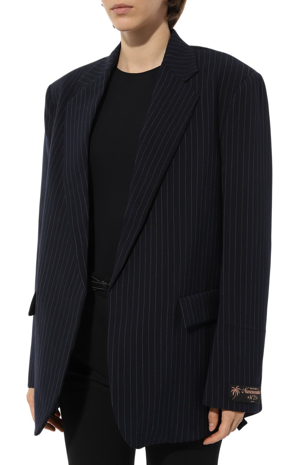 Жакет N21 темно-синего цвета по цене 105000 руб., арт. N2M/L062/5151, фото 3 Жакет N21, арт. N2M/L062/5151, фото 3