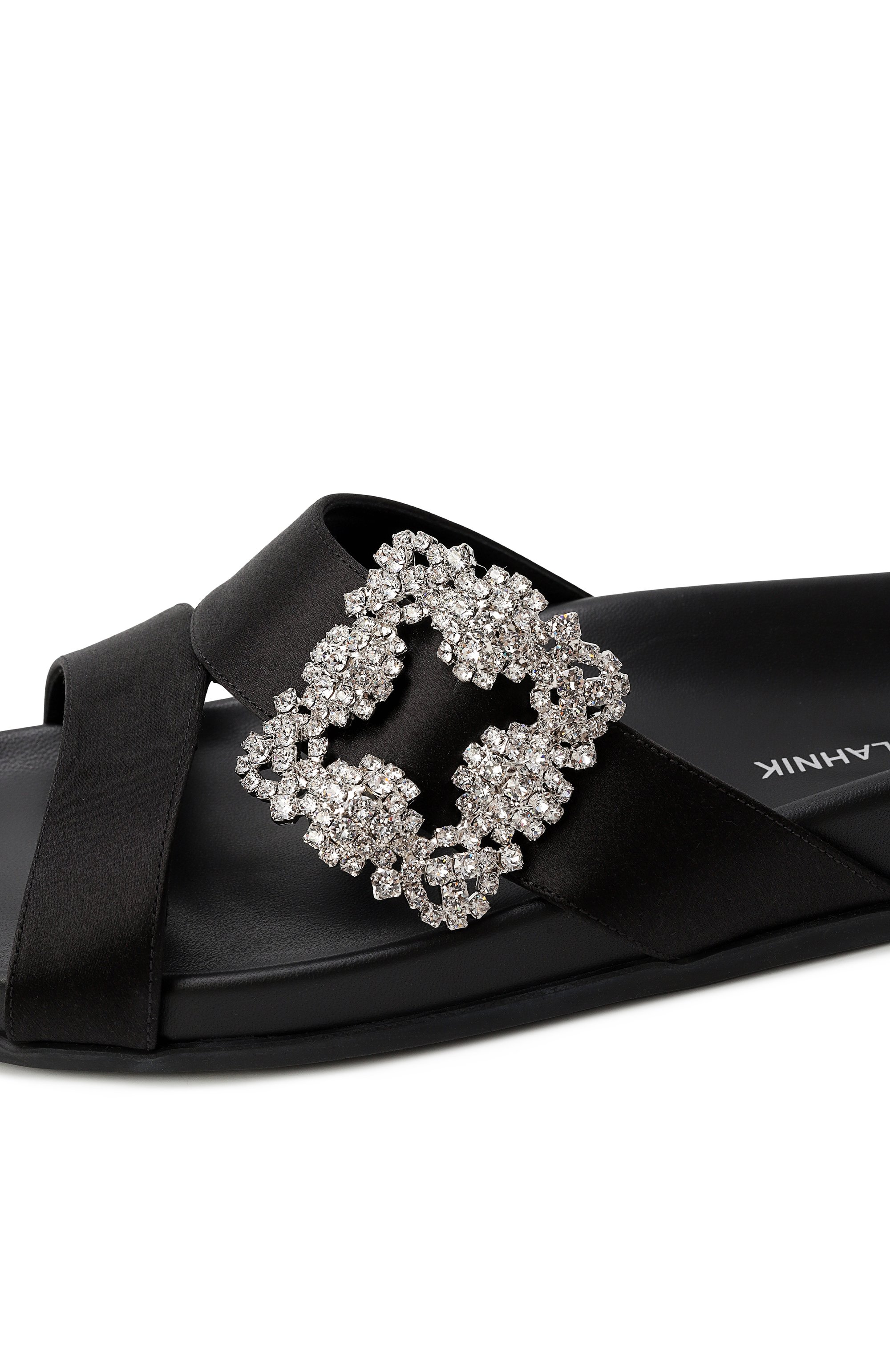 Текстильные шлепанцы MANOLO BLAHNIK, арт. 123-2425/SAT, фото 7