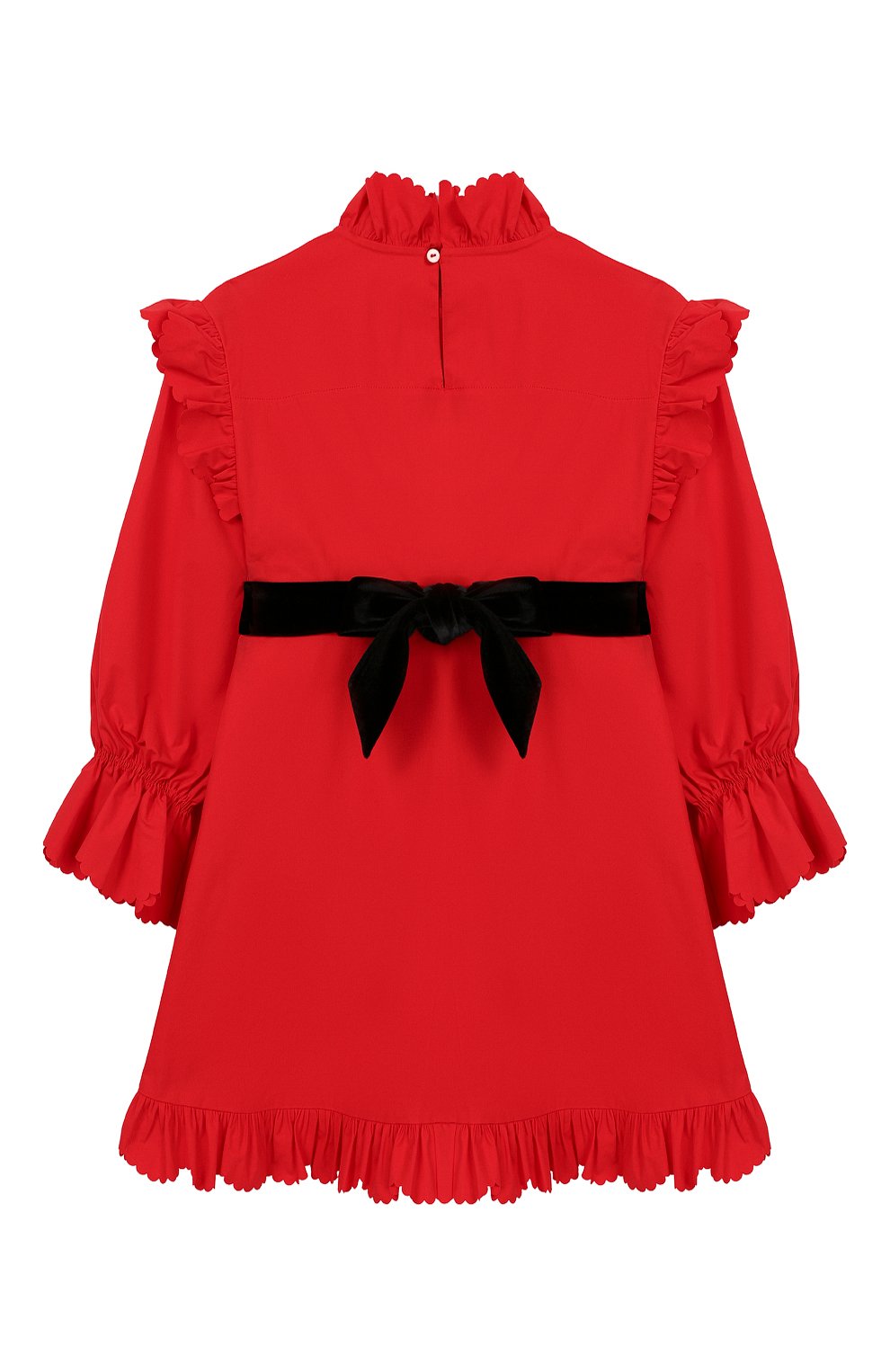 Хлопковое платье с поясом PHILOSOPHY DI LORENZO SERAFINI KIDS, арт. PJAB43/CA241/UH015/XXS-XS, фото 2