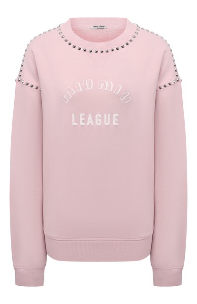 Хлопковый свишот MIU MIU, арт. MJL800-1ZVE-F0384, фото 1