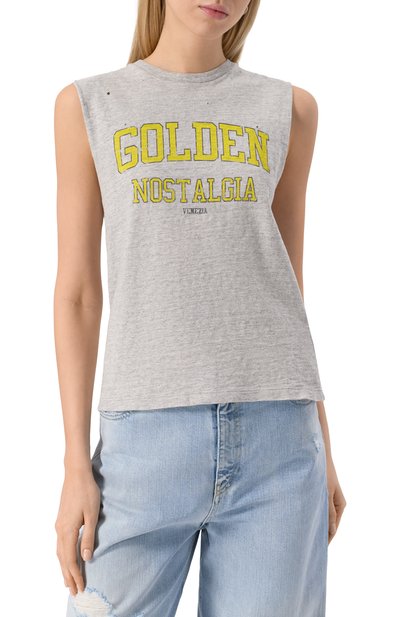 Хлопковая майка GOLDEN GOOSE DELUXE BRAND, арт. GWP02187.P001886, фото 3