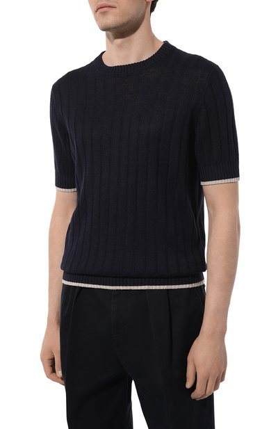 Джемпер изо льна и хлопка BRUNELLO CUCINELLI, арт. M2L70B2273, фото 3