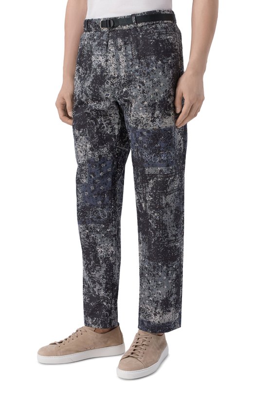 Брюки изо льна и хлопка White Sand 26SU66/294 Серый  26SU66/294 Фото 3