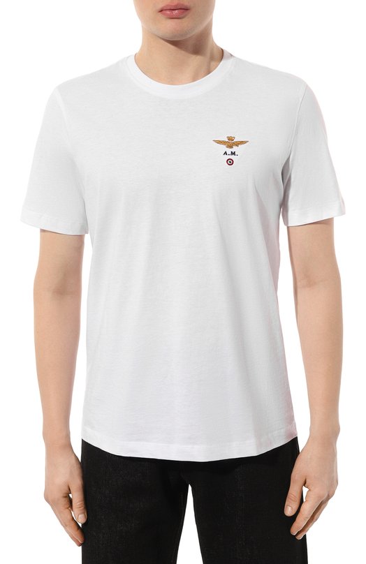 Хлопковая футболка Aeronautica Militare 241/TS1580J372 Белый  241/TS1580J372 Фото 3