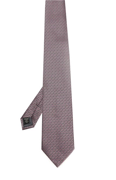 Шелковый галстук с узором ZEGNA розового цвета по цене 22450 руб., арт. Z9E691XW, фото 2 Шелковый галстук с узором ZEGNA, арт. Z9E691XW, фото 2