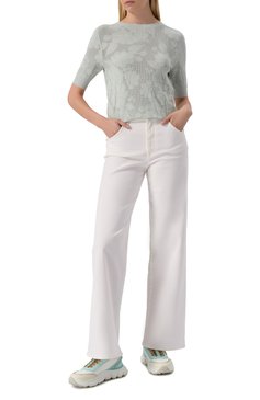Женские текстильные кроссовки albatro WEEKEND MAX MARA разноцветного цвета, арт. ALBATR0 | Фото 2 (Материал внешний: Текстиль, Натуральная кожа; Подошва: Платформа; Материал внутренний: Текстиль; Стили: Кэжуэл; Кросс-КТ: Низкие; Автоматизация ТО: Проставлено; Автоматизация состава: Проставлено)
