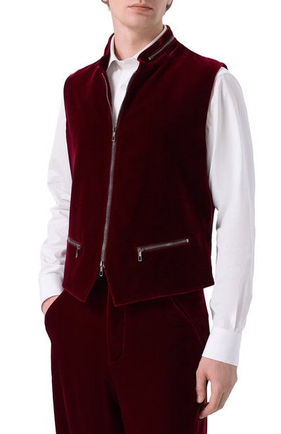 Бархатный жилет GIORGIO ARMANI, арт. GM002033/TE10046, фото 3