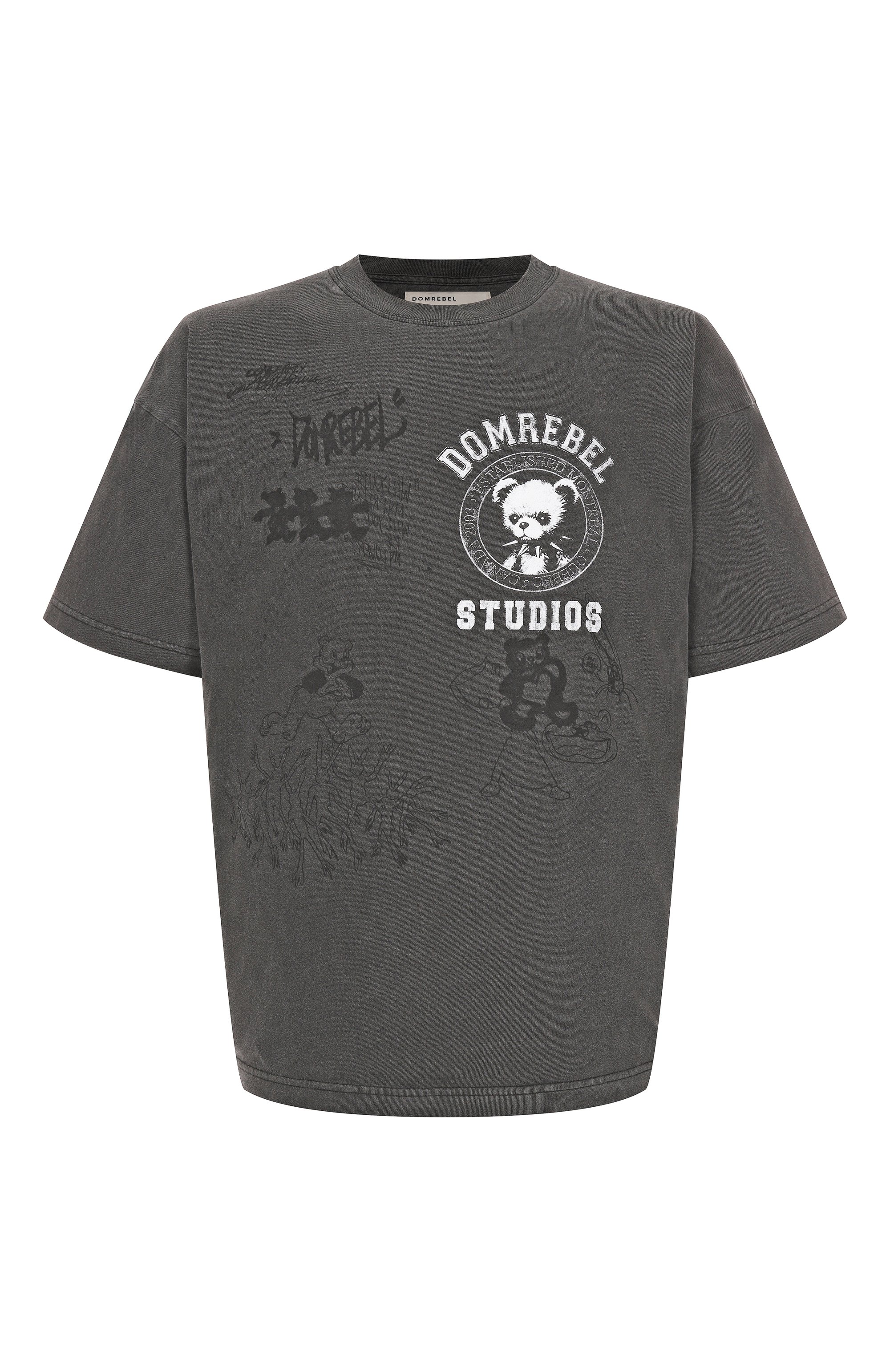Хлопковая футболка DOMREBEL, арт. M VARSITY BEAR, фото 1