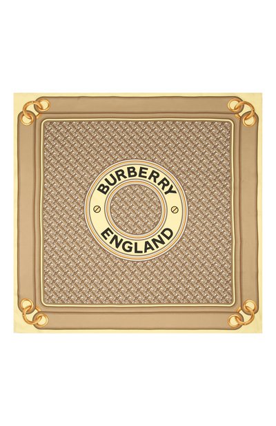Шелковый платок BURBERRY бежевого цвета по цене 47550 руб., арт. 8041760, фото 3 Шелковый платок BURBERRY, арт. 8041760, фото 3