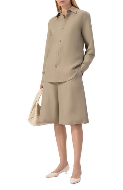 Женские шорты изо льна и шелка MVST, арт. M26.2PW.T011/F123