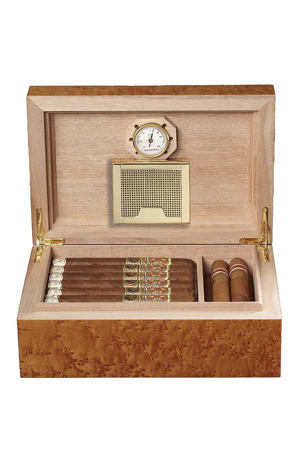 Хьюмидор для 20 сигар STEFANO RICCI, арт. 0BSG20BR0/BRWC02, фото 2