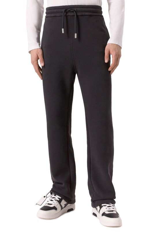 Хлопковые брюки Off-White 0MCH054S25FLE004 Чёрный  0MCH054S25FLE004 Фото 3