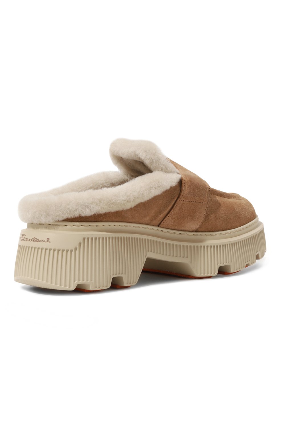 Замшевые сабо SANTONI, арт. WUHG71292GA2APYL, фото 5