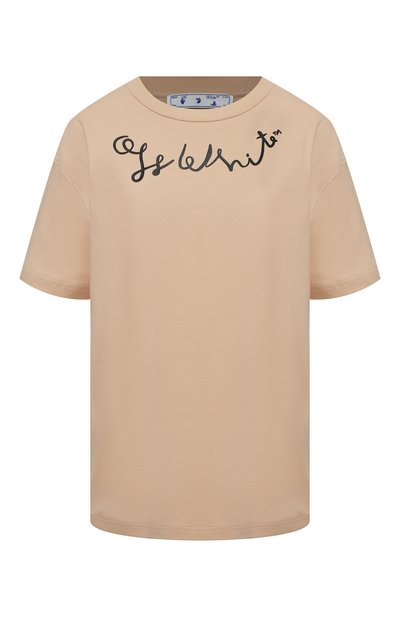 Женская хлопковая футболка OFF-WHITE, арт. 0WAA089S21JER003
