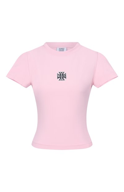 Женская хлопковая футболка VETEMENTS, арт. WE76TR532P/1200 STRETCH JERSEY