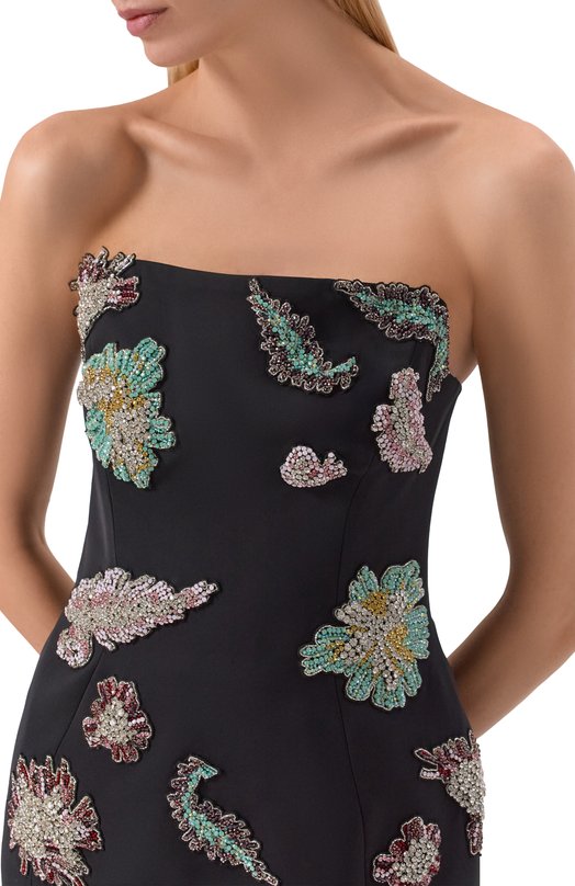 Топ с отделкой стразами Zuhair Murad FTP25025/CRCA019 Чёрный  FTP25025/CRCA019 Фото 5