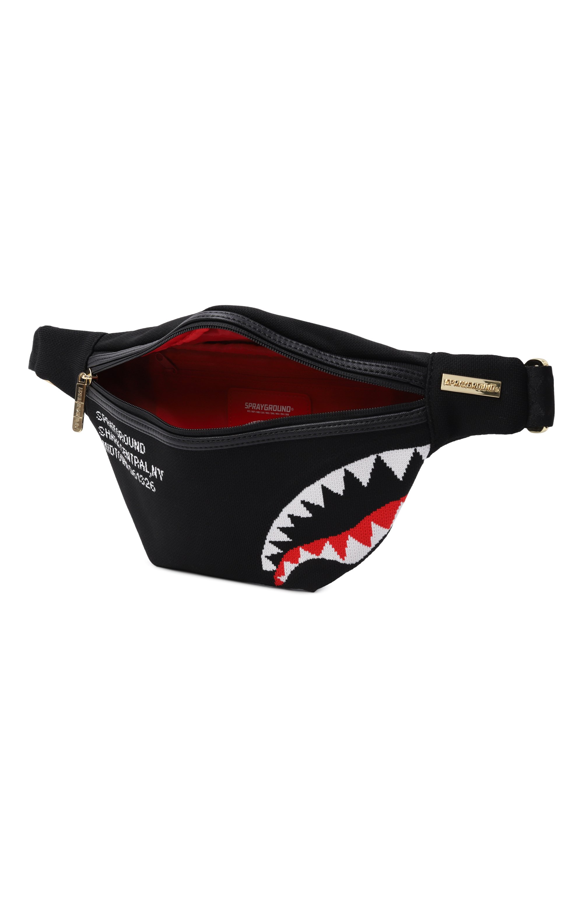 Сумка shark central knit SPRAYGROUND черного цвета по цене 13200 руб., арт. 910B8231NSZ/SHARK CENTRAL KNIT SAVVY CR0SSB0DY, фото 3 Сумка shark central knit SPRAYGROUND, арт. 910B8231NSZ/SHARK CENTRAL KNIT SAVVY CR0SSB0DY, фото 3