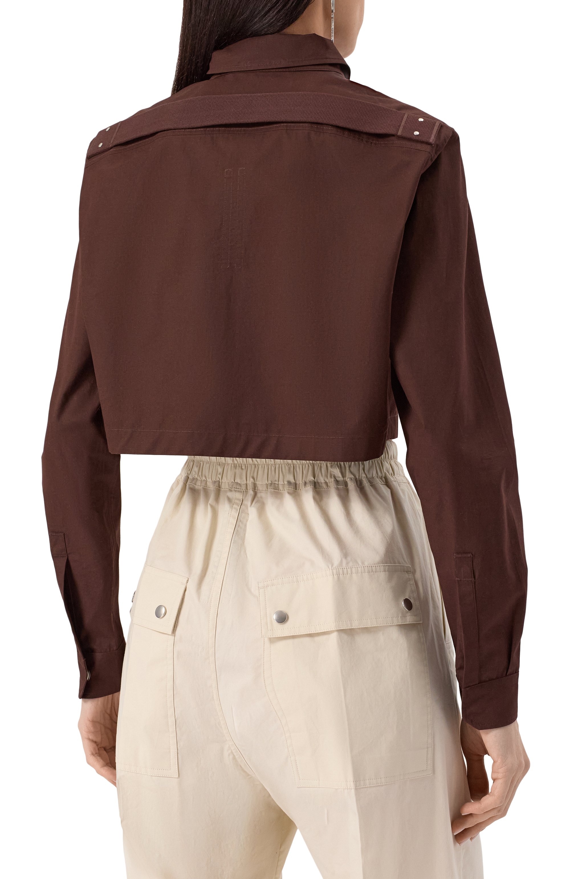 Хлопковая рубашка RICK OWENS, арт. RP01E7240/P, фото 4