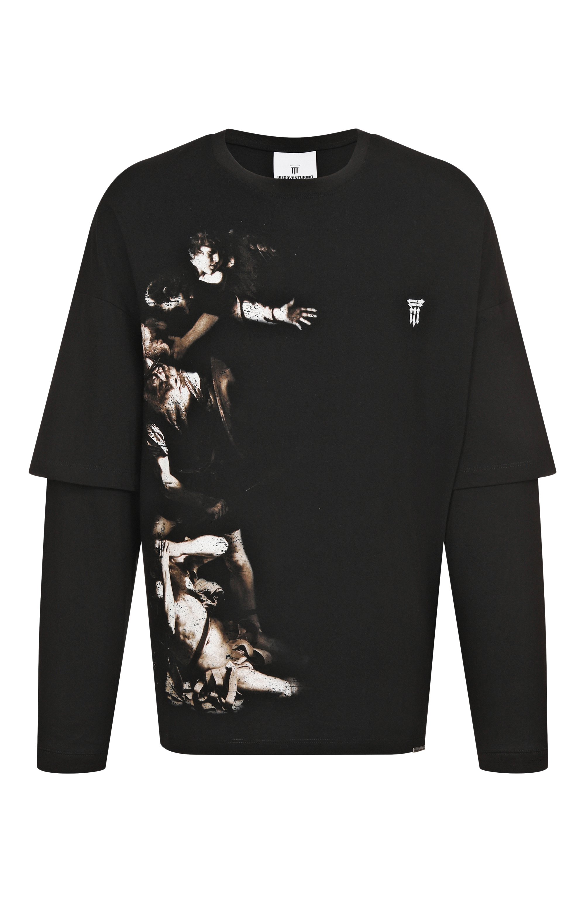 Хлопковый лонгслив DIEGO VENTURINO, арт. DVTS-MLCDVC, фото 1