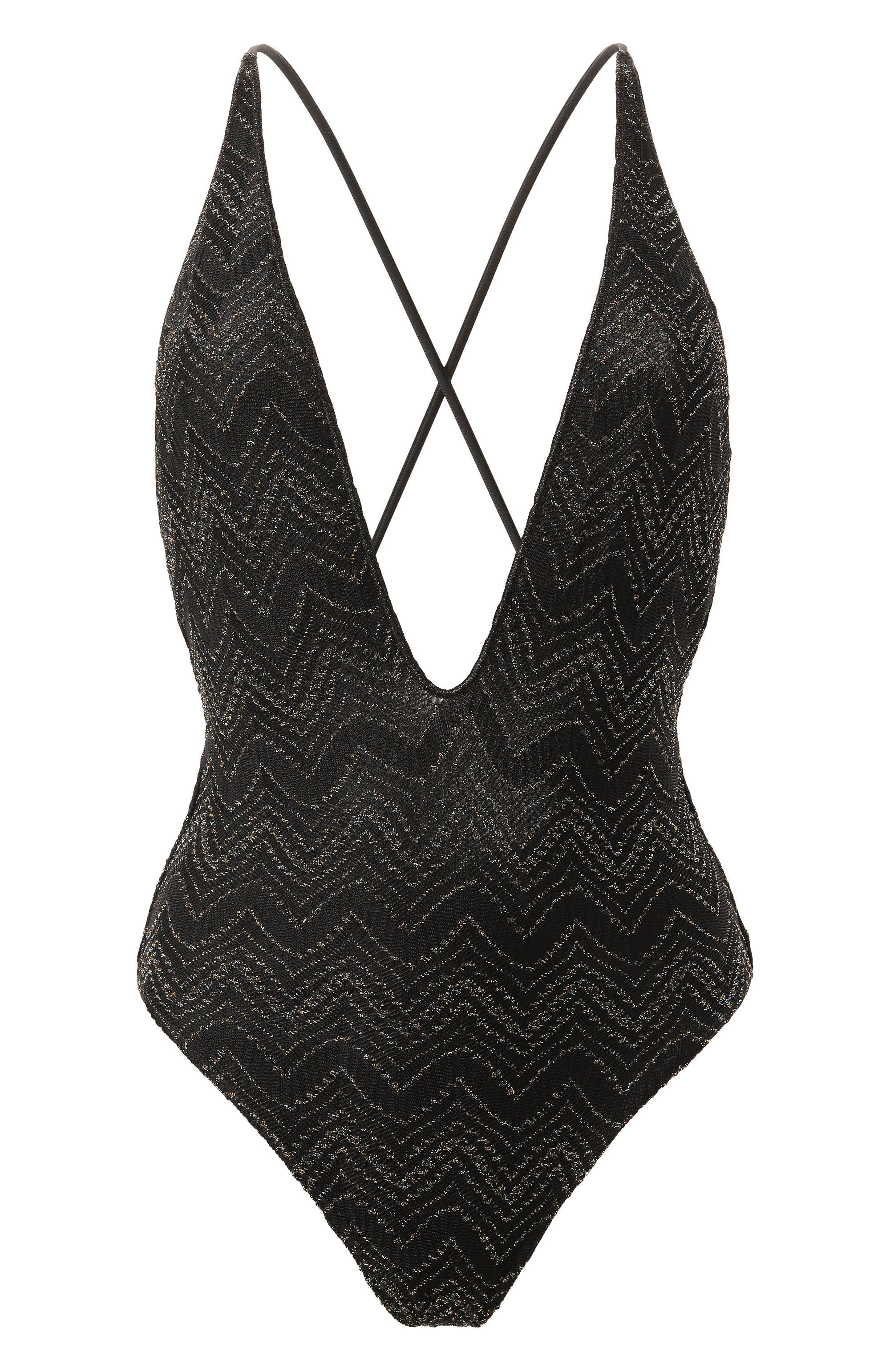 Слитный купальник MISSONI черного цвета по цене 61550 руб., арт. MC22SP03/BR00ZX, фото 1 Слитный купальник MISSONI, арт. MC22SP03/BR00ZX, фото 1