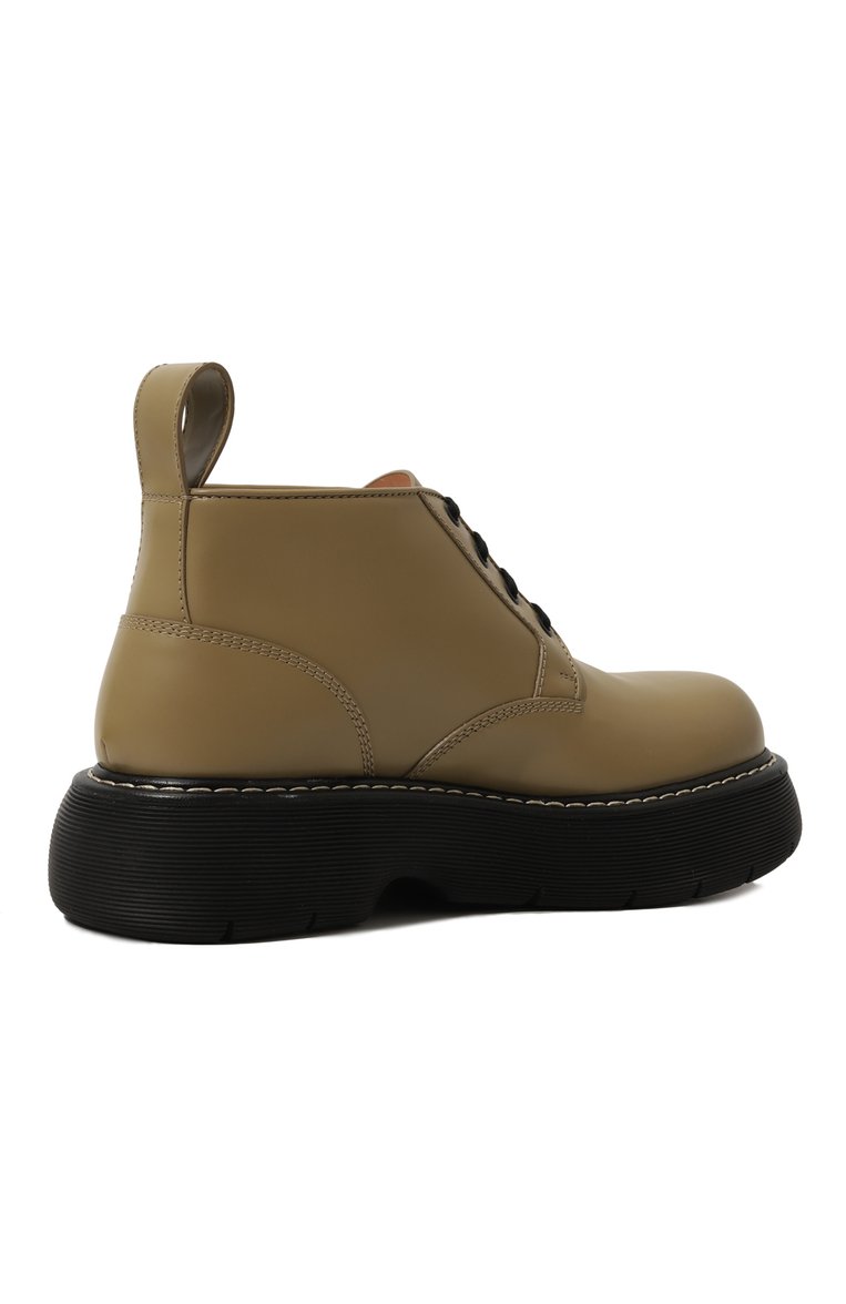Мужские кожаные ботинки bounce BOTTEGA VENETA бежевого цвета, арт. 651256/V00H0 | Фото 5 (Каблук высота: Высокий; Материал внутренний: Натуральная кожа; Подошва: Массивная; Материал утеплителя: Без утеплителя; Мужское Кросс-КТ: Ботинки-обувь; Материал внешний: Натуральная кожа)