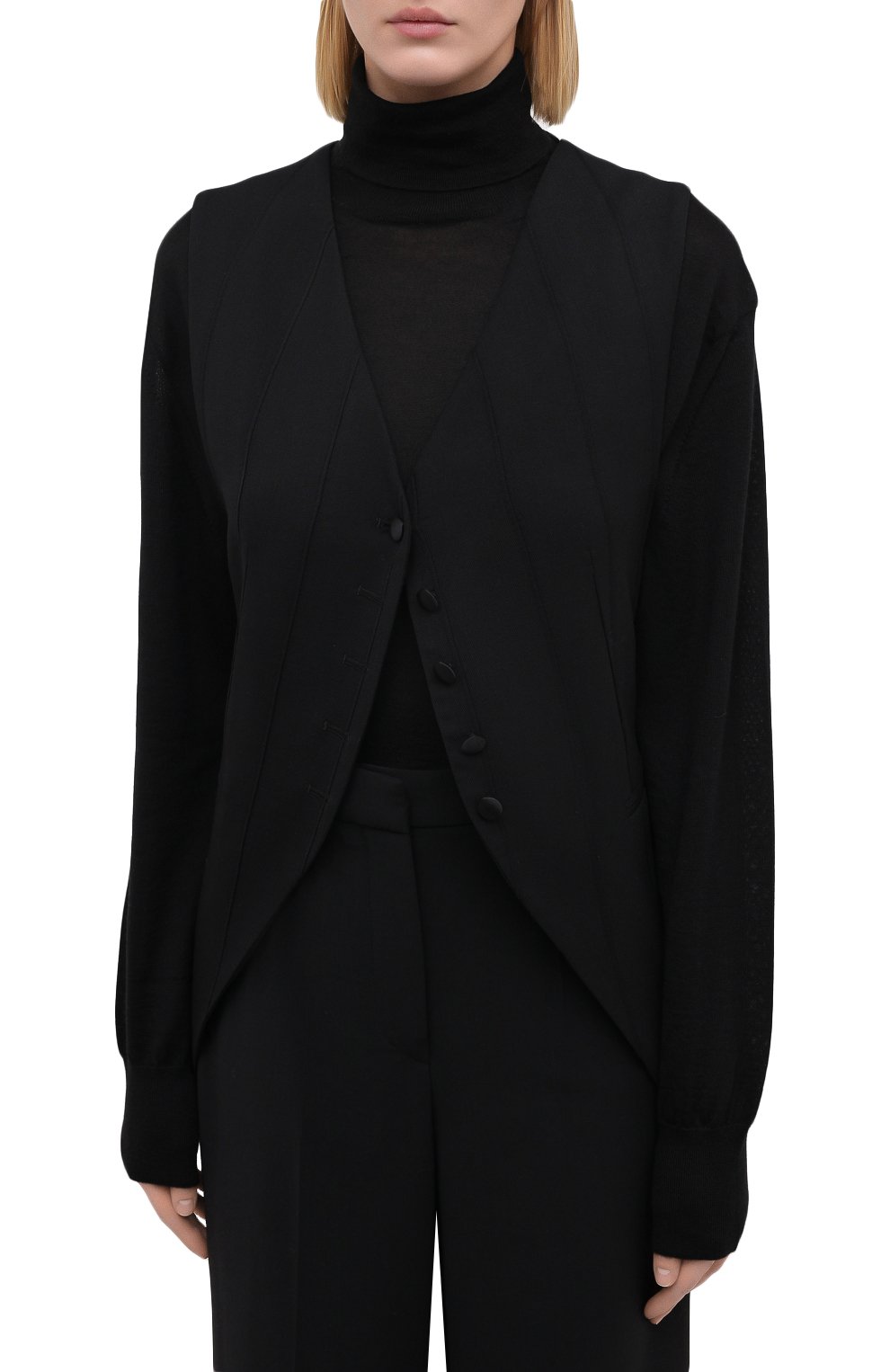 Шерстяной жилет ANN DEMEULEMEESTER, арт. 2002-1154-P-178-099, фото 3