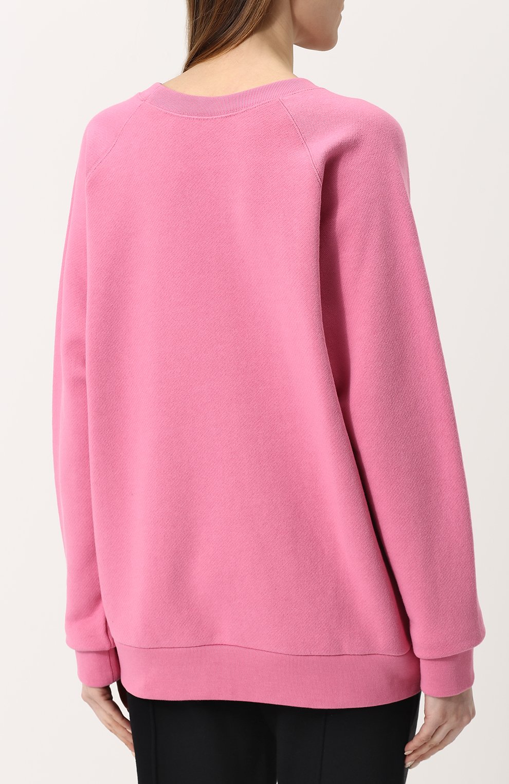 Хлопковый свитшот свободного кроя с принтом и пайетками GUCCI, арт. 489677/X9N16, фото 4