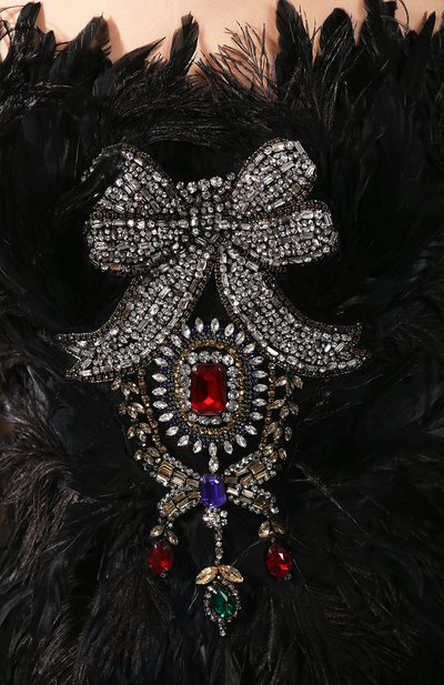 Топ с перьевой отделкой DOLCE & GABBANA, арт. F73B0Z/GDL62, фото 5