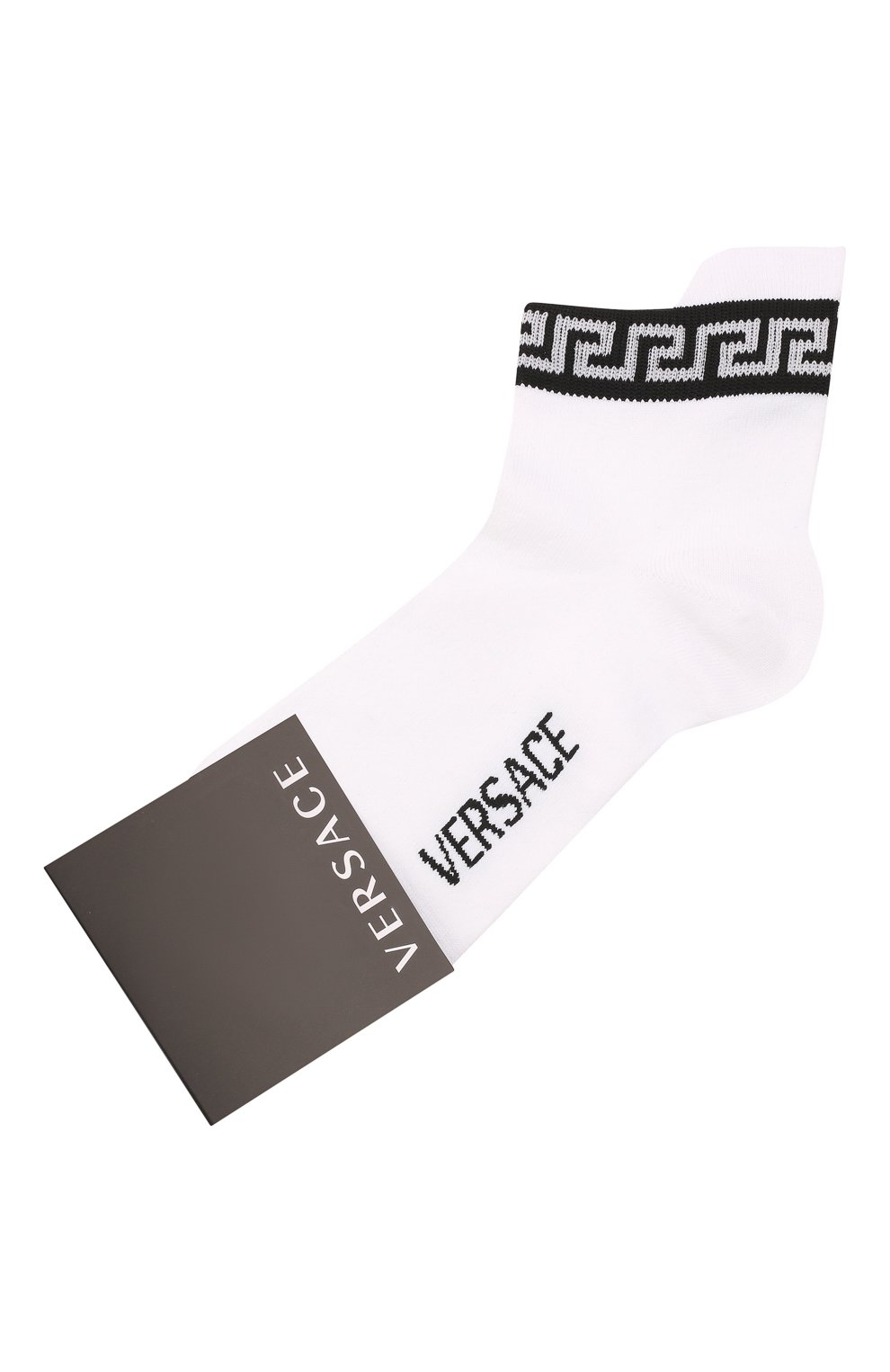 Носки VERSACE белого цвета по цене 6920 руб., арт. 1004197/1A03027, фото 1 Носки VERSACE, арт. 1004197/1A03027, фото 1