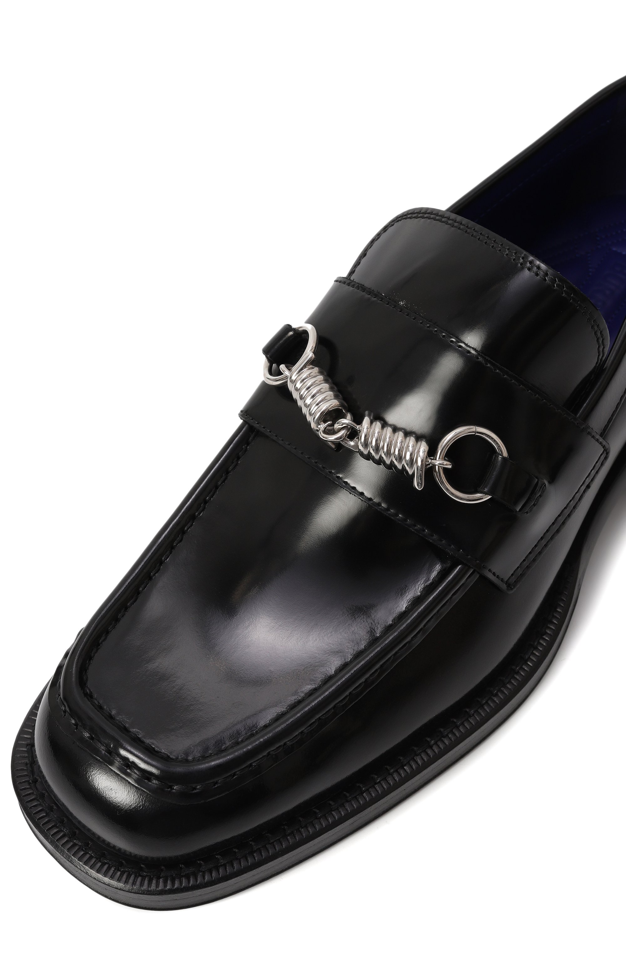 Кожаные лоферы BURBERRY, арт. 8080103, фото 7