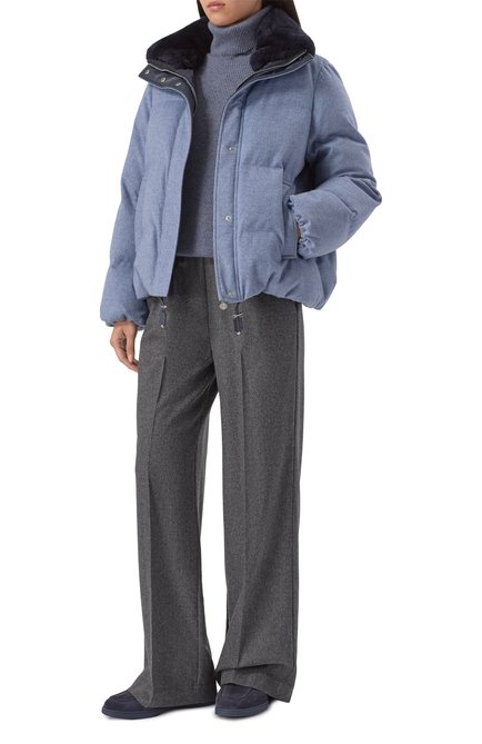 Женский кашемировый пуховик KITON, арт. D58648K0576E01