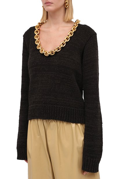 Хлопковый свитер BOTTEGA VENETA, арт. 628711/VKWB0, фото 4