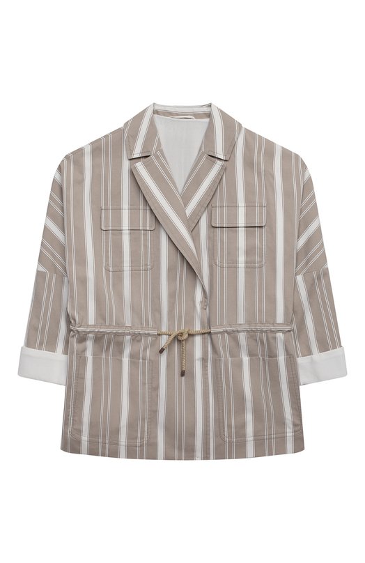 Хлопковый жакет Brunello Cucinelli