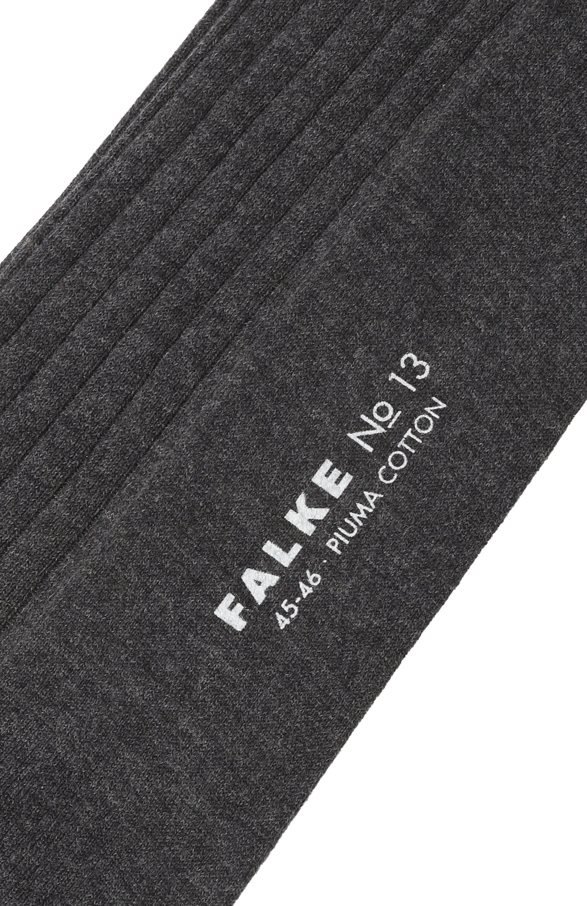 Хлопковые носки FALKE темно-серого цвета по цене 5490 руб., арт. 14669, фото 2 Хлопковые носки FALKE, арт. 14669, фото 2