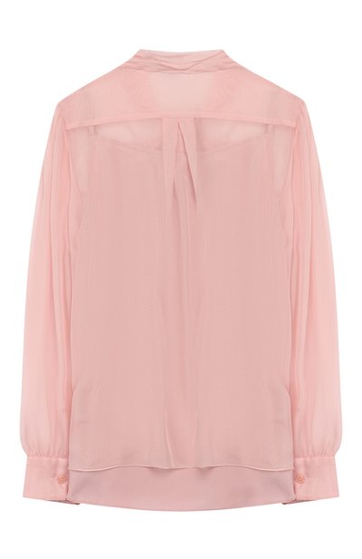 Шелковая блузка DOLCE & GABBANA светло-розового цвета по цене 33750 руб., арт. L54S43/FU1AT/2-6, фото 2 Шелковая блузка DOLCE & GABBANA, арт. L54S43/FU1AT/2-6, фото 2