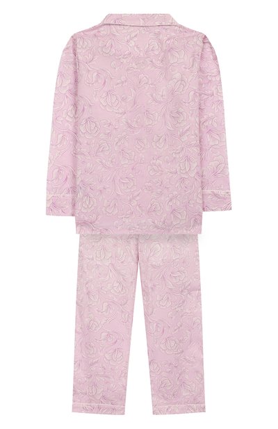 Хлопковая пижама LITTLE YOLKE розового цвета по цене 7315 руб., арт. AW19-12C-MA-LA/1-8Y, фото 2 Хлопковая пижама LITTLE YOLKE, арт. AW19-12C-MA-LA/1-8Y, фото 2