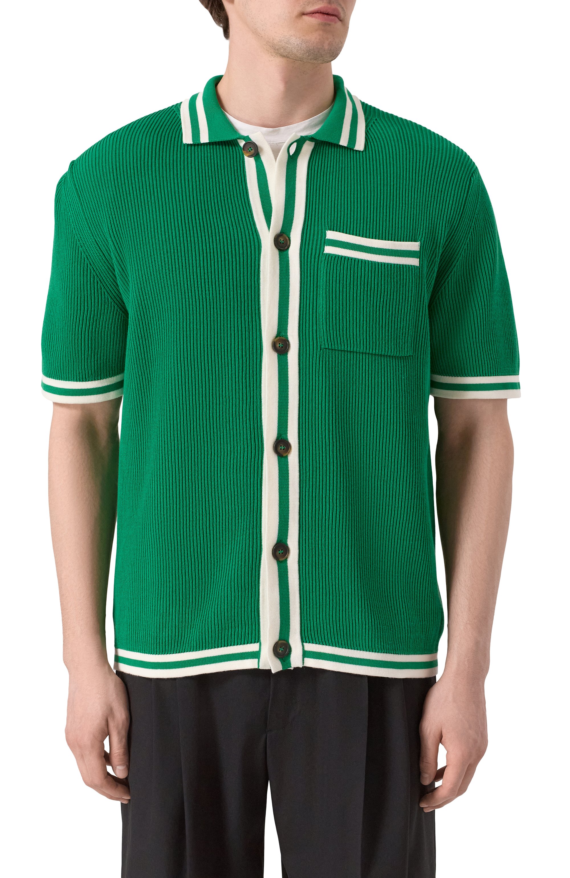 Хлопковая рубашка KITON, арт. UMM064402, фото 3