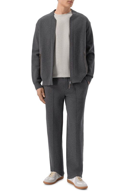Брюки из шерсти и хлопка 12 STOREEZ 136608 Серый  136608 Фото 2