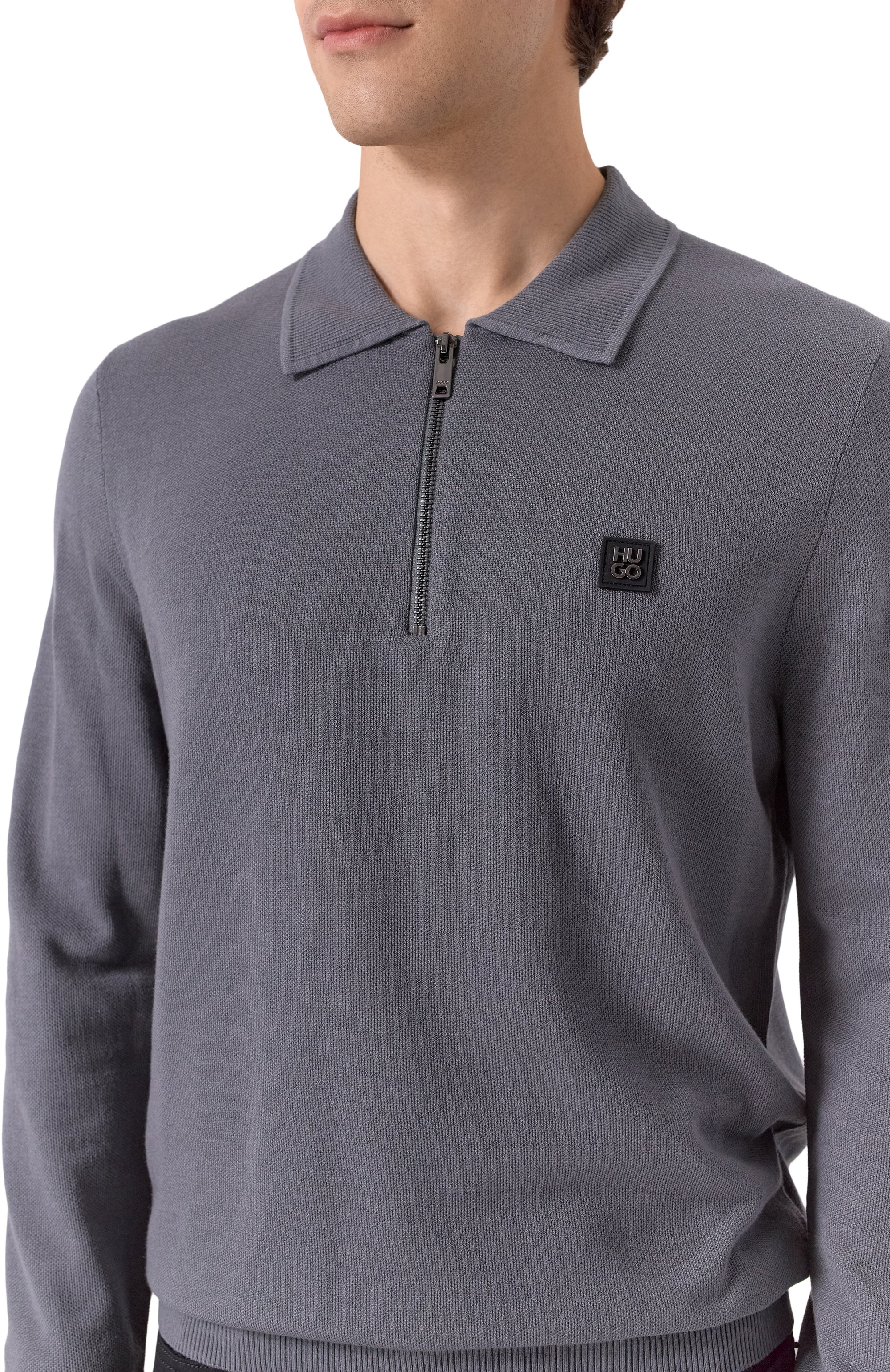 Хлопковое поло HUGO, арт. 50533346, фото 5