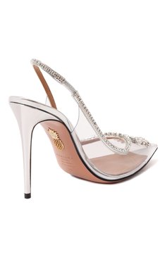 Женские туфли seduction 105 AQUAZZURA прозрачного цвета, арт. SCCHIGP0/SPP | Фото 5 (Материал сплава: Проставлено; Каблук высота: Высокий; Драгоценные камни: Проставлено; Подошва: Плоская; Материал внутренний: Натуральная кожа; Каблук тип: Шпилька; Материал внешний: Пластик)
