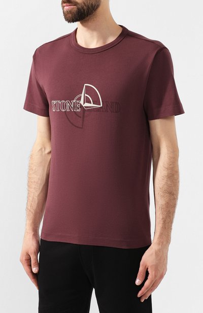 Хлопковая футболка STONE ISLAND, арт. 711523381, фото 3