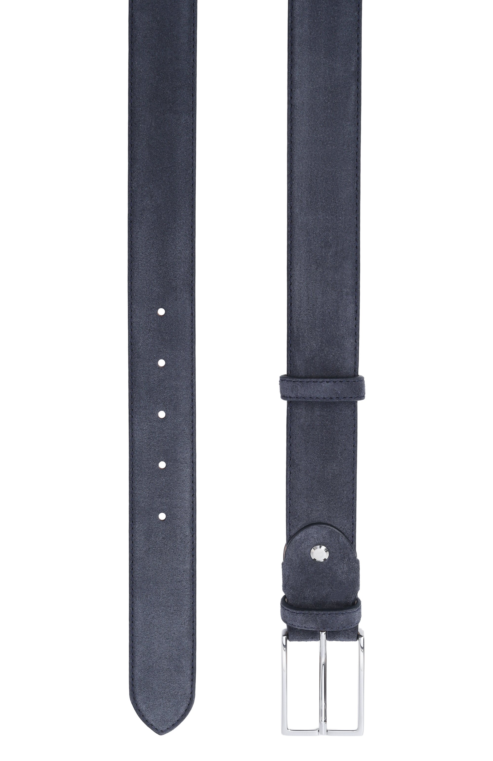 Замшевый ремень DOUCAL'S синего цвета по цене 21050 руб., арт. DC0001SIGMUF0099N05, фото 3 Замшевый ремень DOUCAL'S, арт. DC0001SIGMUF0099N05, фото 3