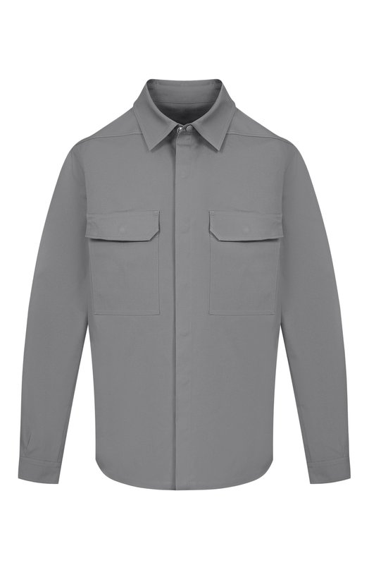 Хлопковая рубашка Rick Owens RU01F2236/TE Серый RU01F2236/TE
