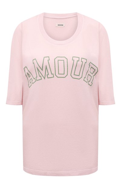 Хлопковая футболка ZADIG AND VOLTAIRE, арт. WJTS7101F, фото 1