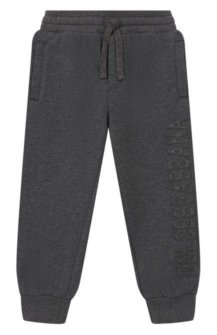 Хлопковые джоггеры DOLCE & GABBANA, арт. L4JPJN/G7PDS/8-12+
