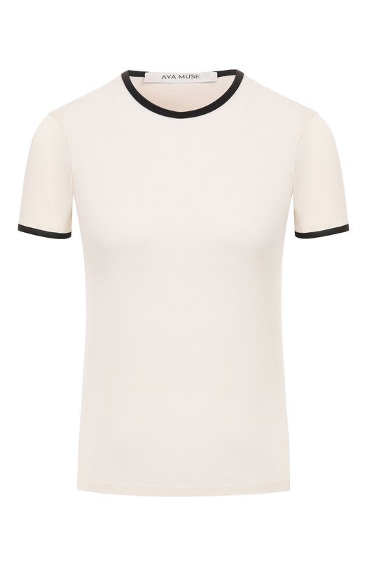 Хлопковая футболка Aya Muse AMSS25147 Белый AMSS25147